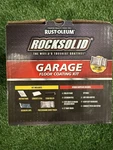 New Rust-oleum Rocksolid 1 Car Garage Floor Kit 90 Oz. Gray Polycuramine. Price: $109.99.