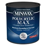 4-PACK Minwax Polycrylic Max Gloss Clear Water-based 1 Qt New. Price: $144.48.