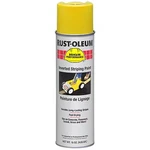 Rust-oleum 2348838V Inverted Striping Paint, 18 Oz, Yellow, Solvent -based New. Price: $11.99.