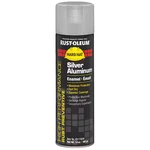 Rust-oleum V2115838 Preventative Spray Paint, Silver Aluminum, Gloss, New. Price: $11.75.