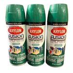Lot Of 3- Krylon Fusion Gloss Spring Grass For Plastic Spray Paint 12 Oz Each New. Price: $46.99.