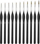 Professional 11-PIECE Fine Detail Paint Brush Set For Artists And Hobbyists New. Price: $11.99.