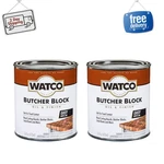 2 Pack Rust-oleum Watco Butcher Block Oil, Clear, Wood Finish, Food Safe, 16 Oz New. Price: $41.99.