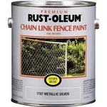 Rust-oleum Stops 7787402 Chain Link Fence Paint, Metallic Silver, 1 Gal New. Price: $90.66.