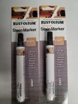 2 Pack! Rust-oleum Easy Touch-up Stain Marker Gray For Cabinets/molding/accents New. Price: $19.99.