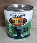 Rust-oleum 7778730 Satin High Heat Enamel 1/2 Pt Bbq Black 1200 Degree Temp New. Price: $19.99.