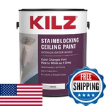 Kilz Stainblocking Ceiling Paint Interior White 1 Gallon Color Change New. Price: $62.11.