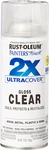 Rust-oleum 334029 Painter's Touch 2X Ultra Cover Spray Paint, 12 Oz, Gloss Clear New. Price: $10.05.