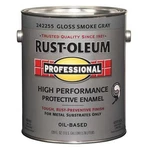 1 Pc Rust-oleum '242255 Interior/exterior Paint, Glossy, Oil Base, Smoke Gr New. Price: $111.28.