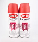 Krylon Scarlet Chalky Ultra Matte Finish Spray Paint 12OZ Lot Of New. Price: $27.26.