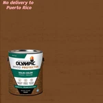 Olympic 1 Gallon Cedar Solid Exterior Wood Stain Plus Sealer One New. Price: $45.42.
