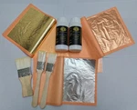 Metal Leaf Adhesive & Varnish Kit - Gold Size Sealer For Craft, Art Furnitur New. Price: $29.22.