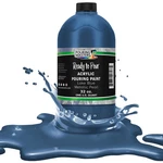 Pouring Masters Lake Blue Metallic Pearl 32OZ Bottle Water-based Acrylic Paint New. Price: $32.99.