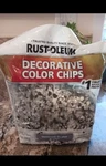 Rust-oleum Decorative Color Chips Metallic Silver Blend 1 Lb Item # 336054 New. Price: $12.00.