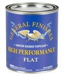 General Finishes High Performance Water Based Topcoat, 1 Quart, Flat New. Price: $71.04.