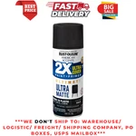 Black, Rust-oleum American Accents 2X Ultra Cover Matte Spray Paint, 12 Oz New. Price: $8.66.