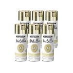 Rust-oleum 1936830-6PK Specialty Metallic Spray, 11 Oz, Brass, Pack New. Price: $55.29.