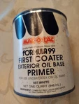 Quart Exterior Primer Paint New. Price: $8.99.