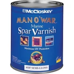 Mccloskey Man O' War 080.0006537.005 Marine Spar Varnish, Semi-gloss, Clear, Liq New. Price: $46.99.