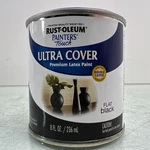 Rust-oleum Painters Touch Ultra Cover Flat Black Indoor/outdoor 8 Fl.oz. New. Price: $14.95.