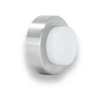 Evi Wall Mounted Doorstop 0.7'' X 1.37'' Natural Silicone White Rubber. Price: $32.95.