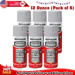 Rust-oleum Automotive Rusty Metal Primer Spray Paint Light Gray 12OZ 6 Pack New. Price: $51.87.