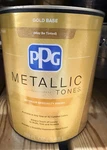 Ppg Metallic Tones - Interior Paint Gold Base New Sealed. Retired Formula. Price: $59.99.