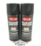 Krylon 2754 Pack Matte Black All-in-one Fusion Paint & Primer No-peel 12OZ New. Price: $29.99.