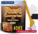 1 Rust Converter & Metal Primer, 42 Oz Black Inhibitor Paint For New. Price: $23.18.
