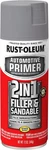 260510 Stops Rust Automotive 2-IN-1 Filler & Sandable Primer Spray, Gray 12 Oz New. Price: $20.43.