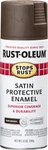 241239 Stops Rust Spray Paint, Oz, Satin Dark Brown New. Price: $10.22.
