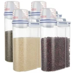 Akolafe 4 Pack Flour 5LB Pantry Food Storage Containers With Lids A... New. Price: $45.19.