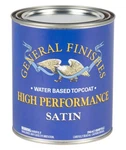 General Finishes High Performance Water Based Topcoat, 1 Quart, Satin New. Price: $62.00.