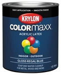 Krylon K05646007 Colormaxx Brush Paint, Quart, Regal Blue New. Price: $34.91.