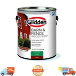 Glidden Barn & Fence Exterior Wood Paint, Flat Red, 1 Gallon, Weather Resistant New. Price: $31.59.