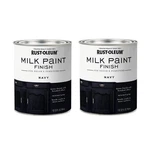 Rust Oleum Milk Paint Navy Quart Pack Of 2 Low Odor Durable Interior New. Price: $60.59.