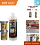 Elite Repair Kit: Pc-woody Epoxy Paste 12OZ & Pc-petrifier 16OZ Hardener New. Price: $49.39.