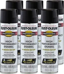 Rust-oleum 7579838 High Performance Enamel Spray Paint 15 Oz Flat Black 6 Pack New. Price: $75.99.
