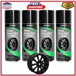 Nadamoo Aluminum Wheel Spray Paint, Semi-gloss BLACK,4 CANS(13 Oz Each) New. Price: $64.49.