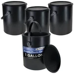 1 Gallon Empty Plastic Paint Can Bucket, Pack Of 4, Airtight Lid Coating Storage New. Price: $42.99.