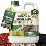 Growia Mulch Rock Glue For Landscaping - Cover Upto 200 Sqft 0.5 Clear New. Price: $34.99.