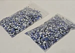 New Rust-oleum 1 Lb. Micro Blue/gray Decorative Color Chips With Etching. Price: $5.00.