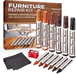 Measupro Wood Scratch Repair Kit Markers - Set Of 13 & Stain New. Price: $13.99.