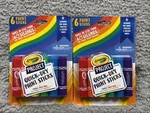 Lot Of 2 - 6CT Crayola Project Quick Dry Paint Sticks Classic Colors New. Price: $10.00.