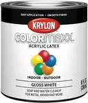 Krylon K05612007 Colormaxx Acrylic Latex Brush Paint For Indoor/outdoor Use, New. Price: $17.92.