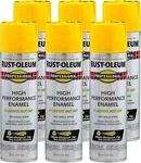 Rust-oleum 7543838-6PK Enamel Spray Paint, 15OZ, Gloss Safety Yellow, Pack New. Price: $39.99.