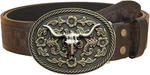 Western Cowboy-belts For Women Men, Country-cowigirl-belt With Longhorn Buckle New. Price: $13.80.