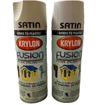 2 Cans Krylon Fusion For Plastic Satin Pewter Gray Paint No Prep New. Price: $49.99.