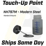 NH797M Modern Steel Metallic - 1 Oz Touch Up Paint Kit W/ Brush For Honda Acura New. Price: $11.99.