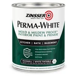 Zinsser 02774 Permawhite Mold & Mildew Proof Interior Paint, Quart, Eggshell ... New. Price: $35.99.